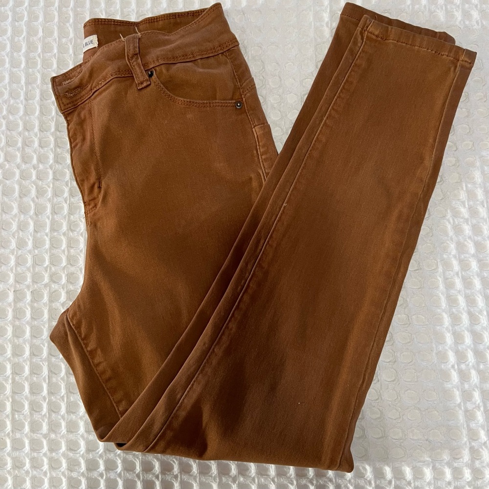 Khaki & Blue camel color jeans